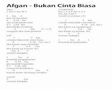 Bukan Cinta Biasa Lirik Chord Dewa